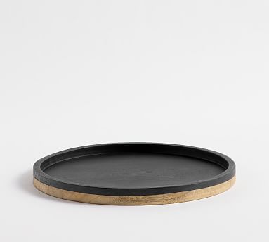 Two Tone Wood Tray, Small, Multi