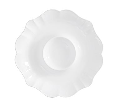 Monique Lhuillier Juliana Scalloped Chip &amp; Dip Server