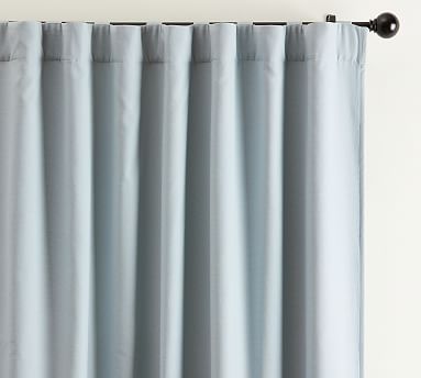Broadway Curtain - Set of 2, Chambray Blue, 50&quot; W x 96&quot; L