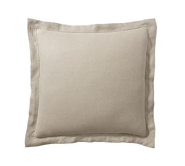 Belgian Flax Linen Sham, Dark Flax, Euro, Set of 2