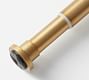 Tension Curtain Rod, Brass, Large, 1" Diam.