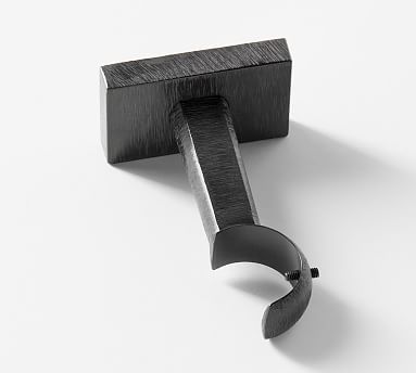 Cast Iron Black Curtain Centre Bracket