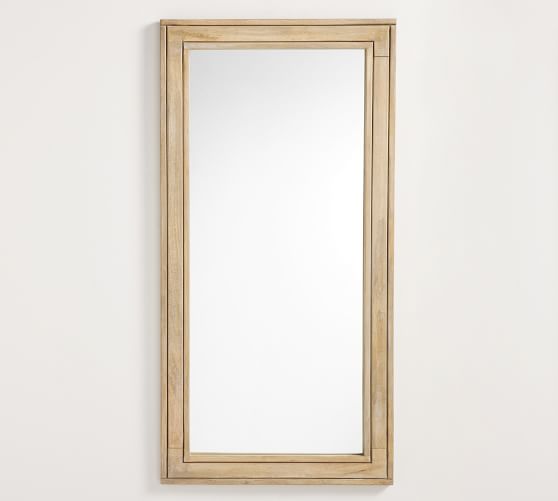 Field Handcrafted Wooden Rectangular Wall Mirror