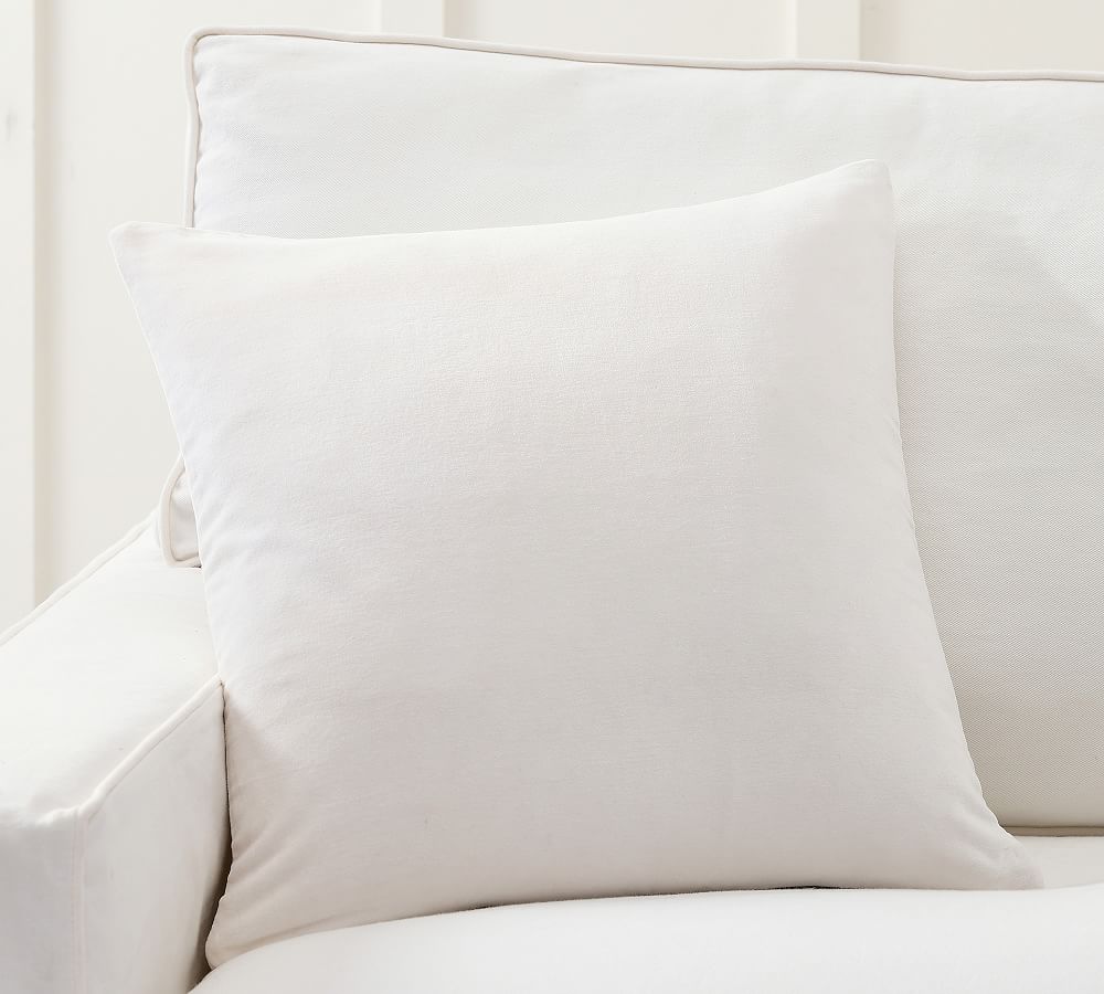 Everywhere Velvet Pillow in Ivory