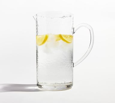 Hammered Outdoor Pitcher - Clear