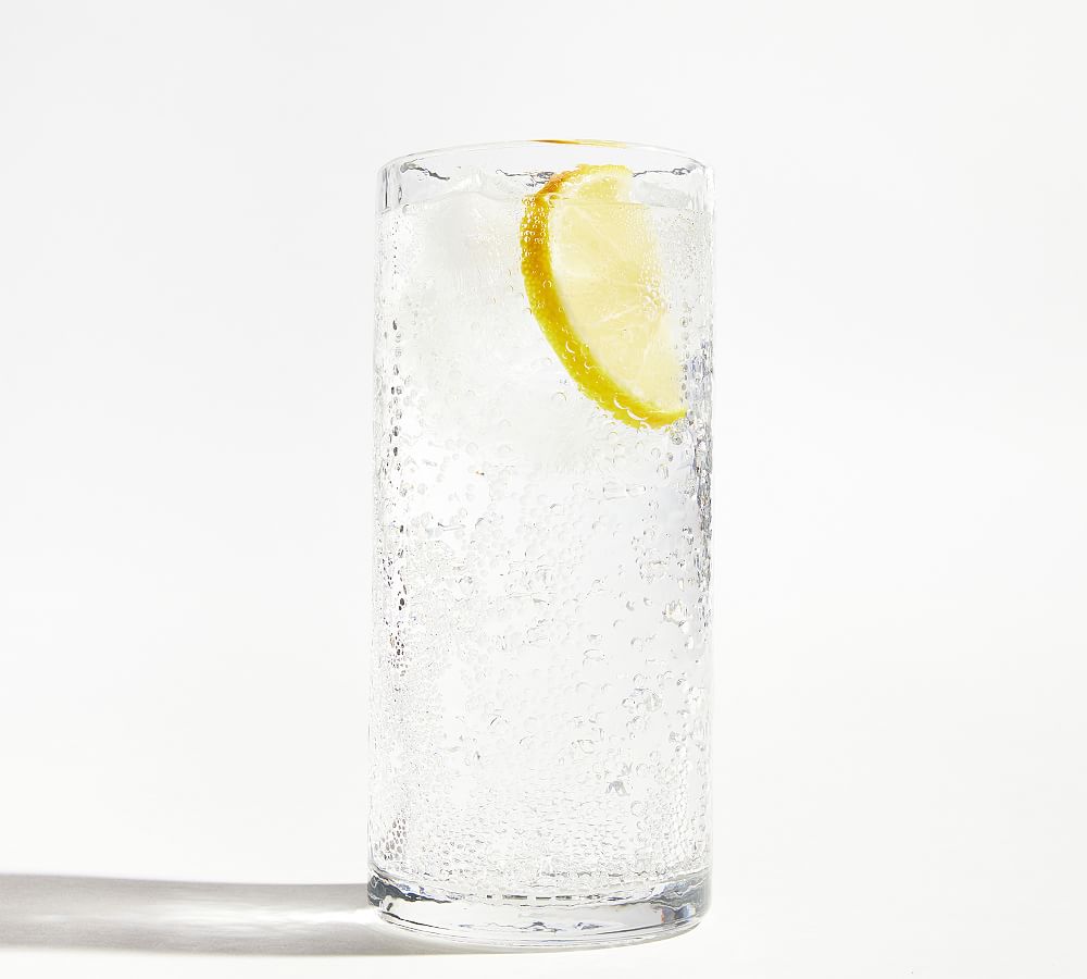 Hammered Outdoor Tall Drinking Glass, Single - Clear | 20 oz