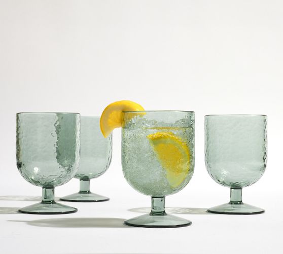 Hammered Outdoor Goblets