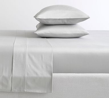 700-Thread-Count Sateen Sheet Set, Smoke Gray, King