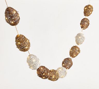 Lit Rattan Easter Collection - String Lights