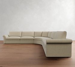 Westwood Roll Arm 5-Piece Curved Wedge Sectional (153&quot;)