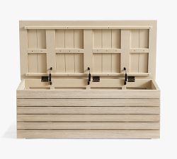 Indio Eucalyptus Outdoor Storage Bench (48&quot;)