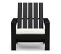Malibu Adirondack/Rocker Outdoor Cushion, High Performance Recycled Canvas; Frost