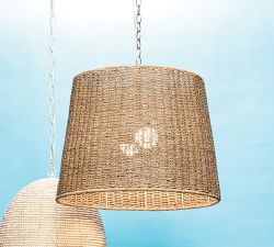 Lundy Woven Seagrass Pendant (24&quot;)