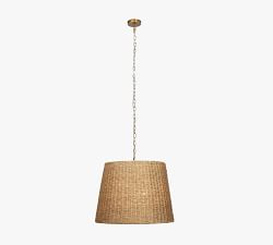 Lundy Woven Seagrass Pendant (24&quot;)