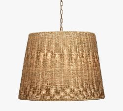 Lundy Woven Seagrass Pendant (24&quot;)