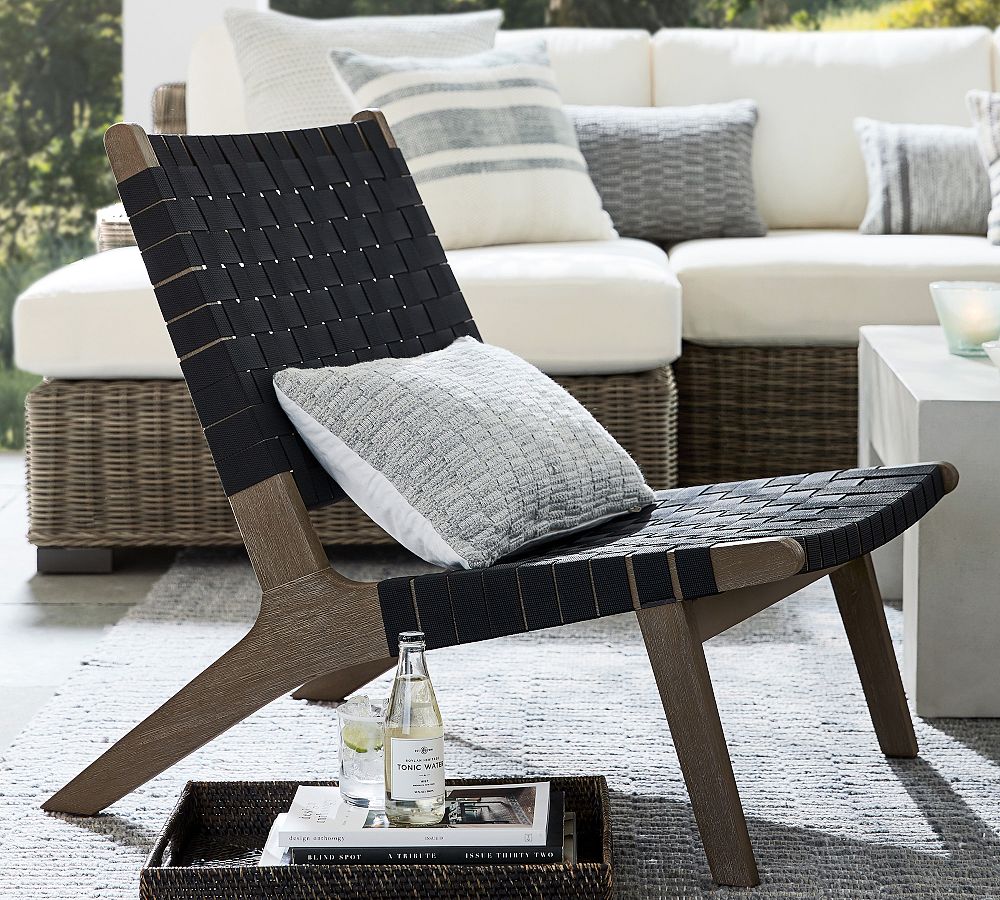 Open Box: Abbott FSC&#174; Acacia Woven Outdoor Lounge Chair