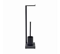 Slim Toilet Butler with Short Brush Holder