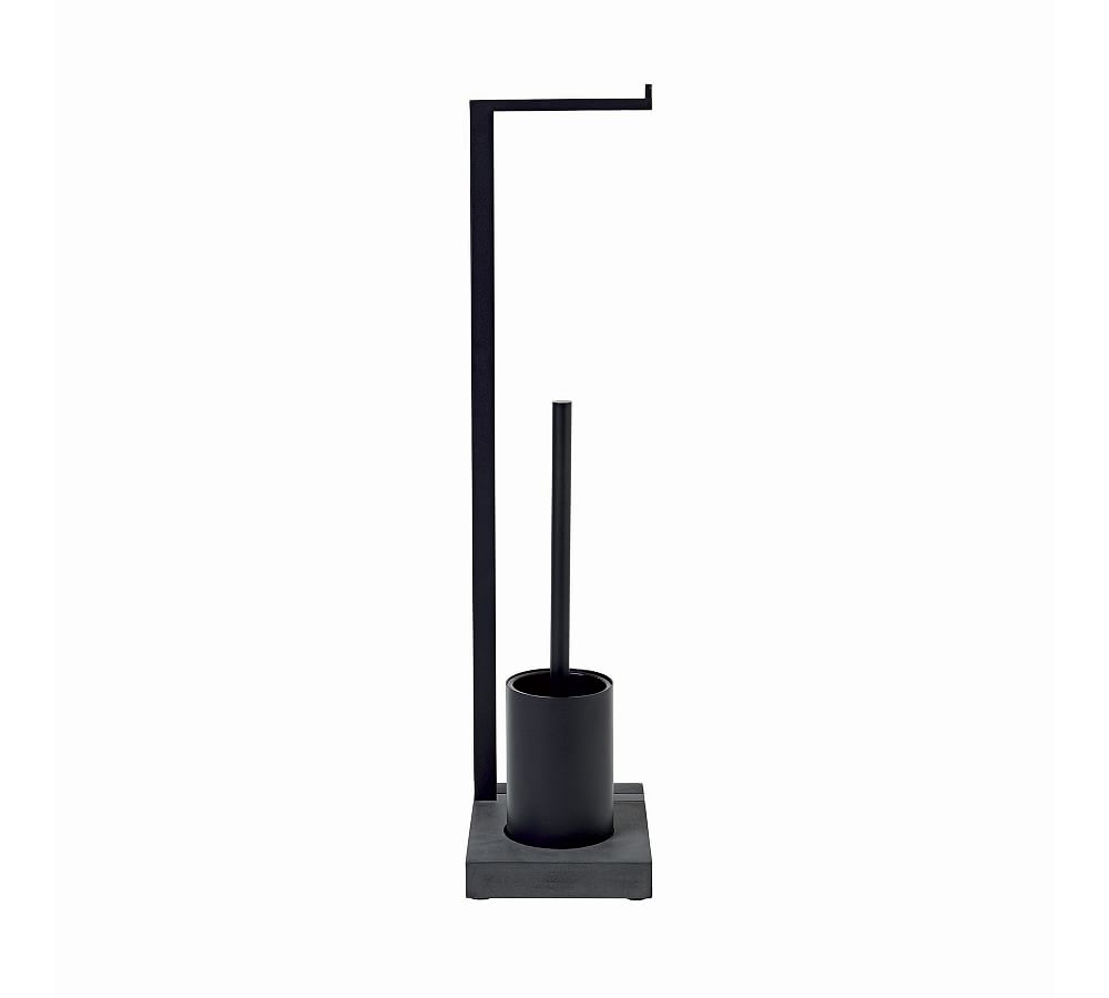 Slim Toilet Butler with Short Brush Holder