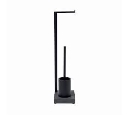 Slim Toilet Butler with Short Brush Holder