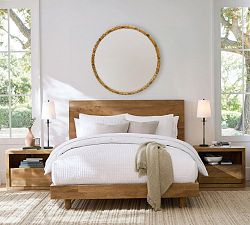 Marguerite Gilded Floral Round Wall Mirror