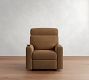 Parker Leather Power Swivel Glider Recliner with Massage &amp; Heat