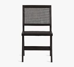 Open Box: Cane Back Dining Chair, Dutch Black
