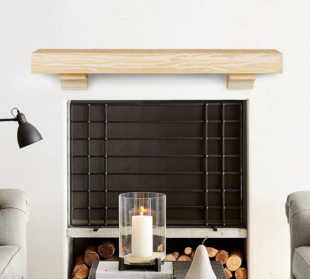 Ryker Fireplace Mantel - Unfinished