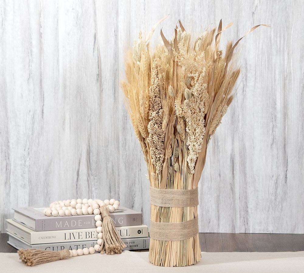 Dried Fall Grain Wheat Stack