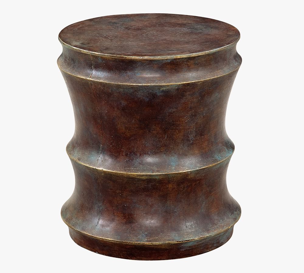 Mila Round Concrete Accent Table