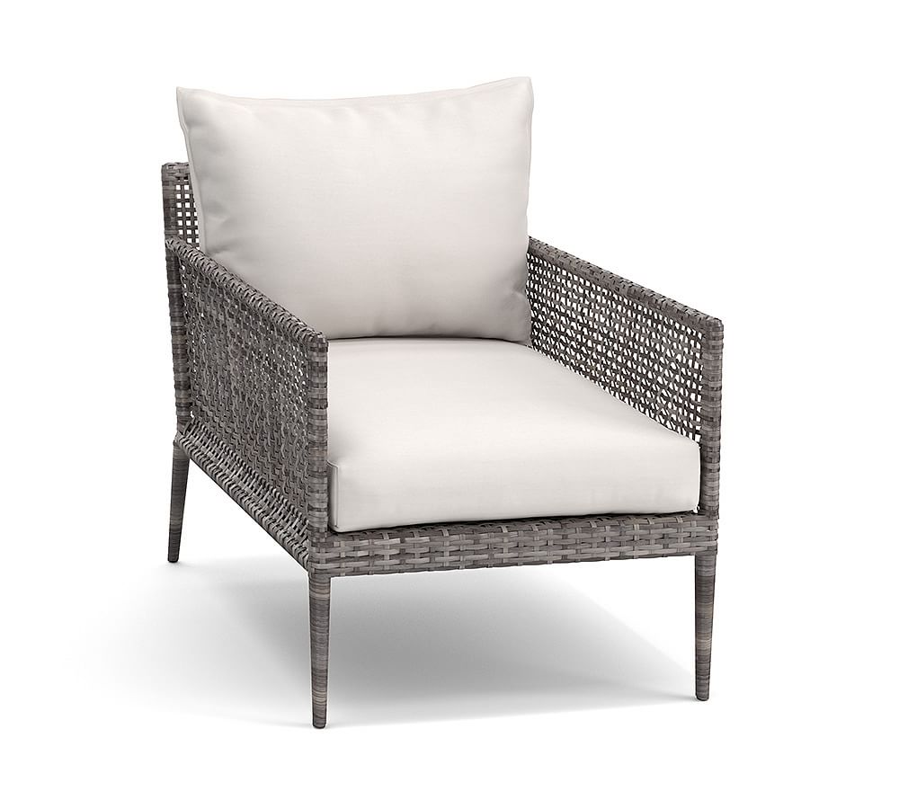 Open Box: Cammeray All-Weather Wicker Patio Lounge Chair, Gray