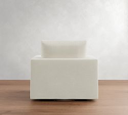 Westwood Square Arm Slipcovered Swivel Chair