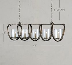 Bella Glass Chandelier (47&quot;)