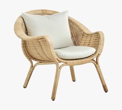 Nanna Ditzel Madame Rattan Outdoor Lounge Chair