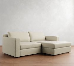 Pacifica Wide Arm Reversible Sleeper Chaise Sectional &ndash; Storage Available (86&quot;)