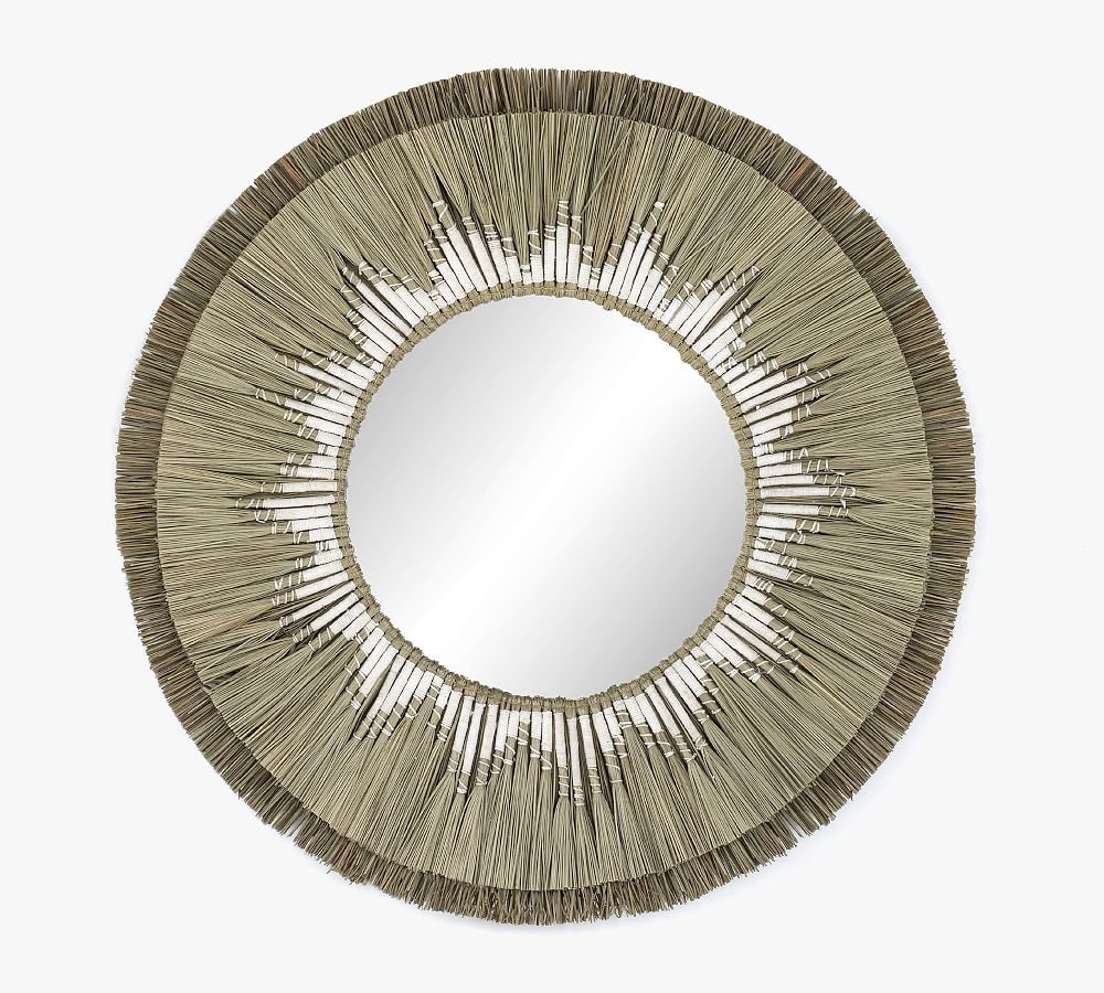 Jazmine Seagrass Mirror - 45&quot;