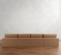 Westwood Slim Arm Leather Double Chaise Sectional (168&quot;&ndash;180&quot;)