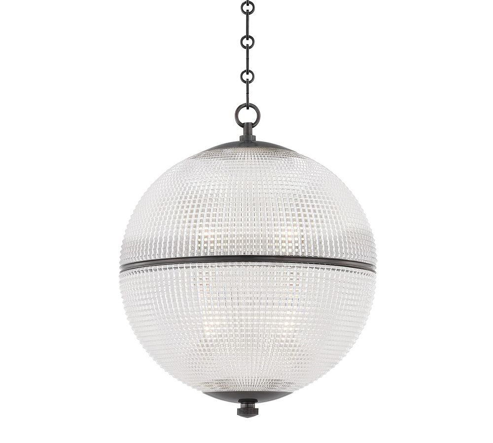 Safiya Textured Glass Globe Pendant (13&quot;-18.5&quot;)