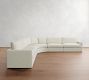 Westwood Slim Arm Slipcovered 5-Piece Curved Wedge Sectional (148&quot;)
