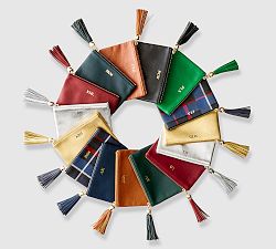 Mark &amp; Graham Leather Tassel Zipper Pouch