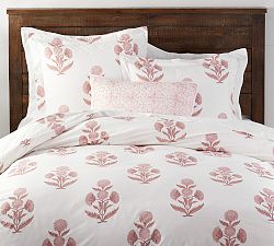 Open Box: Annelyse Floral Print Organic Percale Duvet Cover &amp; Shams