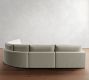 Westwood Slim Arm Slipcovered 5-Piece Curved Wedge Sectional (148&quot;)