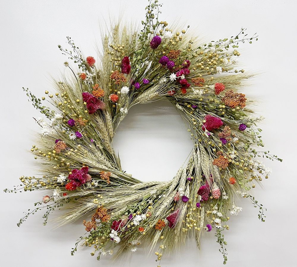Wildflower Meadow Wreath 22"