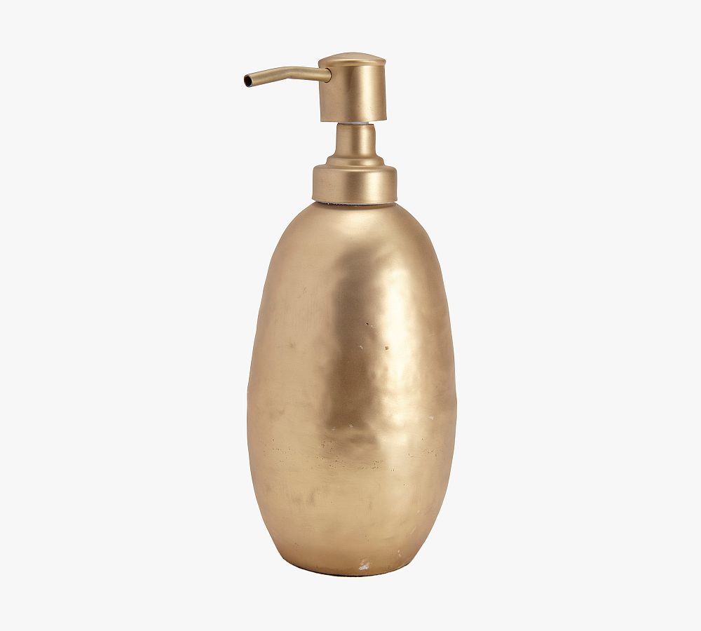 Elaine Lotion Dispenser, Brass Gold