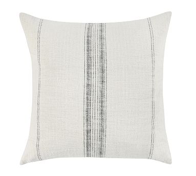 Villena Handmade Pillow Cover, 22&quot; x 22&quot;, Ivory