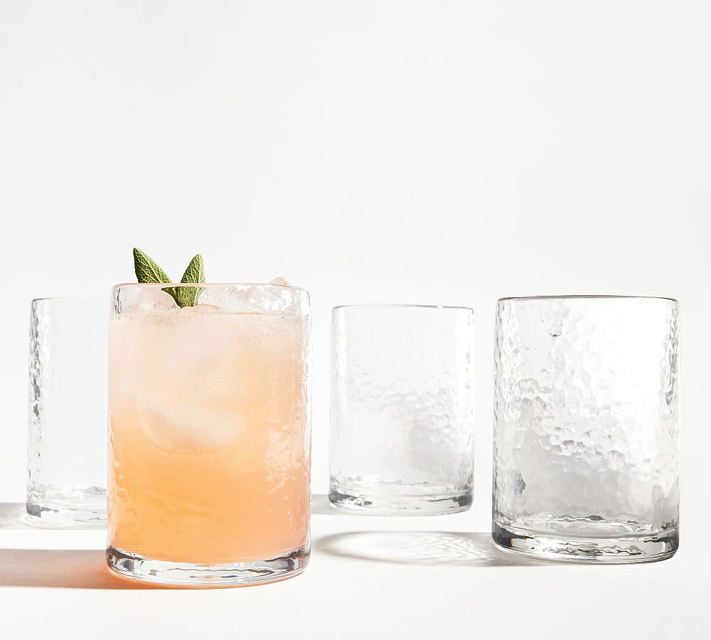 Pottery Barn Tumbler Hammered Outdoor Drinking Glasses