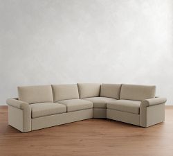 Westwood Roll Arm 3-Piece Wedge Sectional (131&quot;)