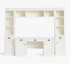 Aubrey Executive Desk with Storage Cabinets (104&quot;)