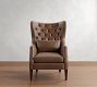 Champlain Tufted Square Arm Leather Chair