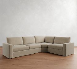 Westwood Square Arm 3-Piece Wedge Sectional (128&quot;)