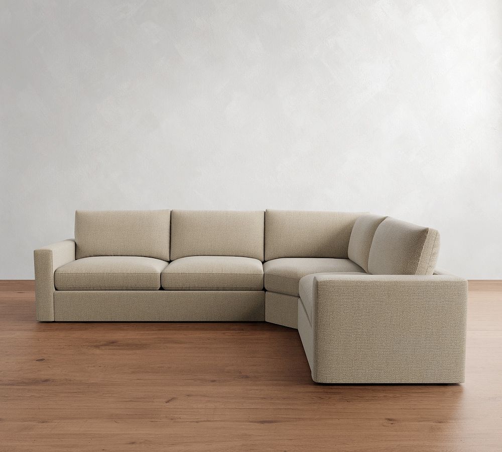 Westwood Square Arm 3-Piece Wedge Sectional (128&quot;)